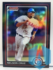 2010 Bowman Chrome REFRACTOR #77 Nelson Cruz TEXAS RANGERS